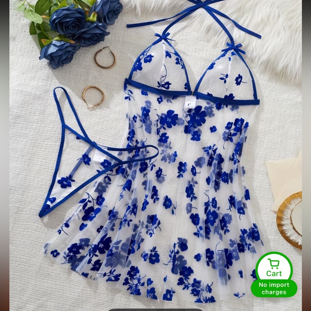 Floral Lingerie Set